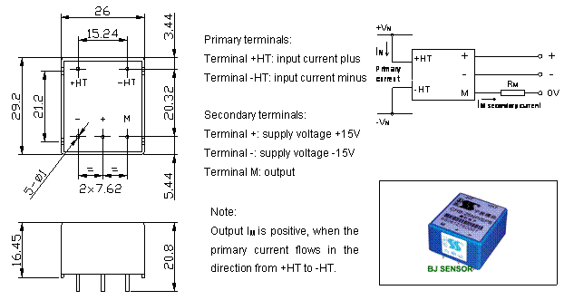   Closed-loop Hall current sensor CHB-25NP